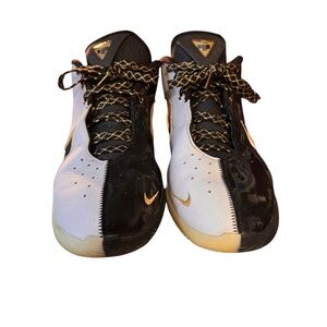 Used Nike LeBron 22 Mogul Basketball Shoes Black Gold White HV8454-100 Men SZ 10